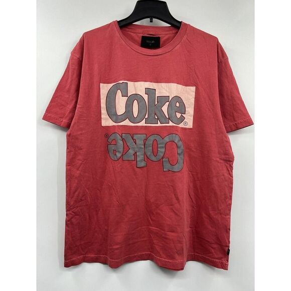 Urban Outfitters Rolla’s X Coca-Cola Mirror Tee Size Medium Shirt - Picture 1 of 6
